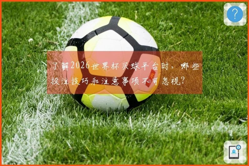 了解2026世界杯买球平台时，哪些投注技巧和注意事项不可忽视？